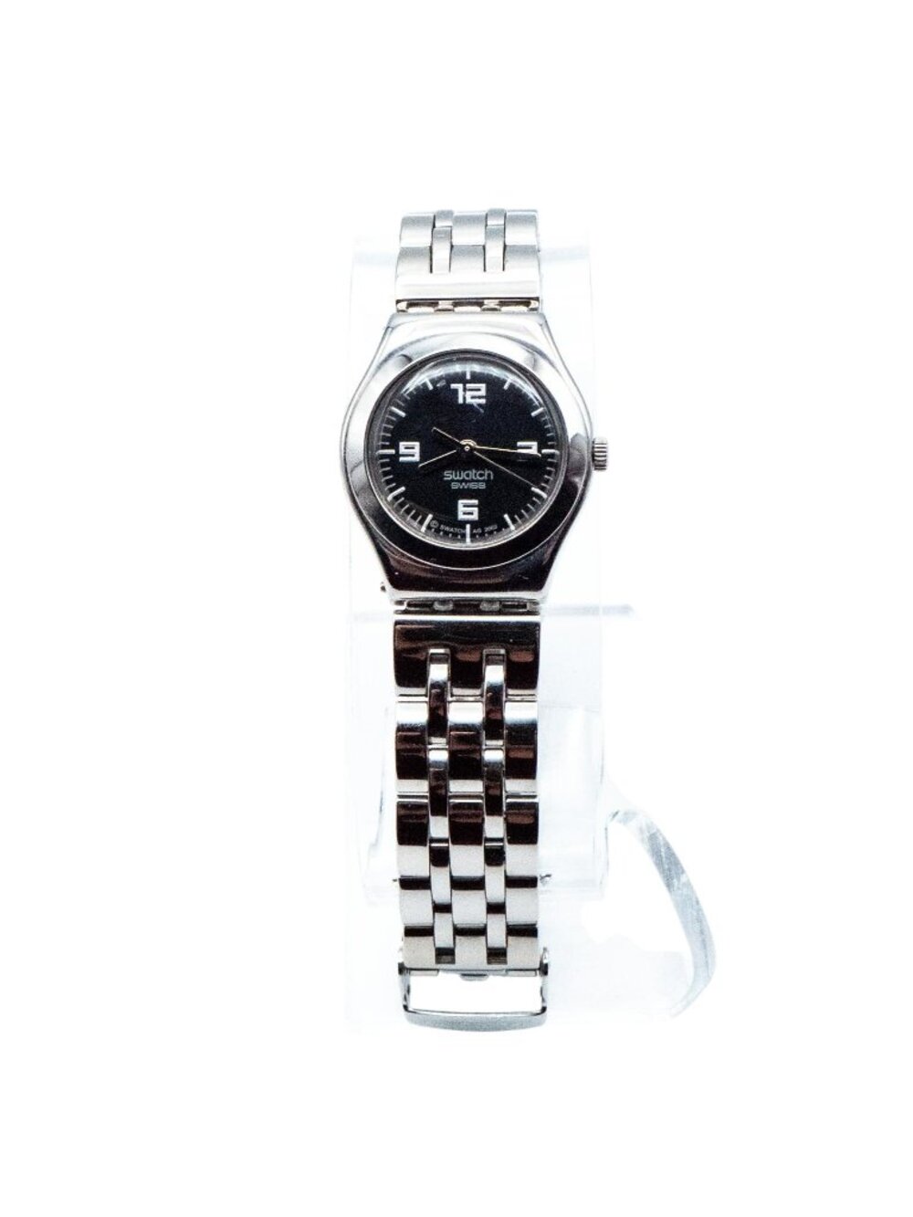 Vintage 2004 Swatch Irony Lady Pick Me Up YSS175G Stainless Steel Watch